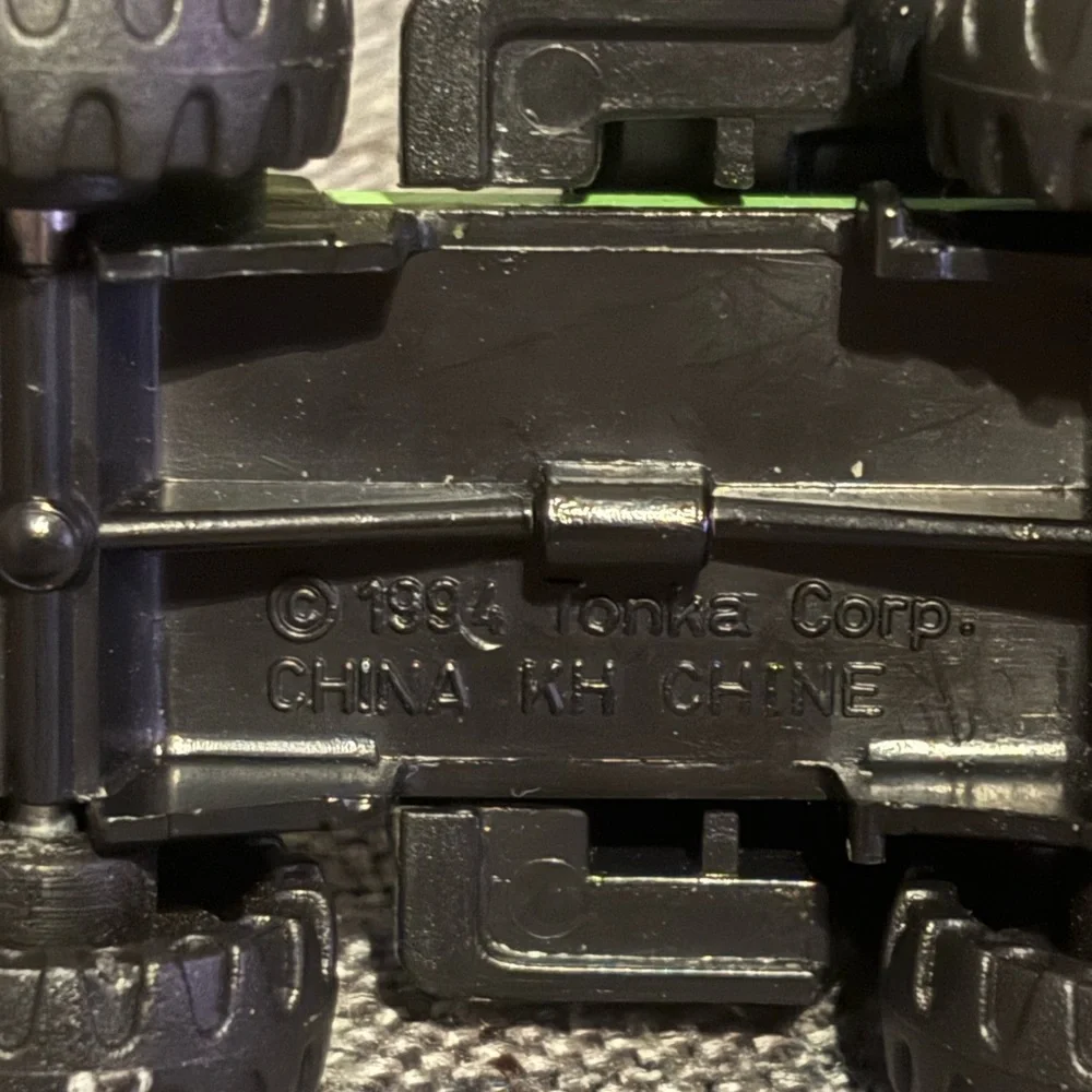 Vintage Tonka Green and Yellow Construction Set Manufacture Diecast Trucks Lot 2 - Picture 6 of 7